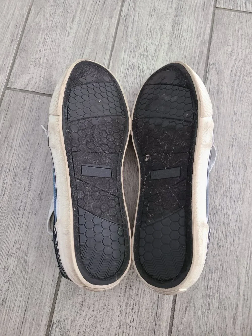 Maui and Sons Wave Men's Canvas Sneakers Blue Black Size 9.5
